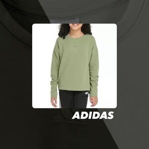 EUC Adidas Green Logo Sweatshirt
